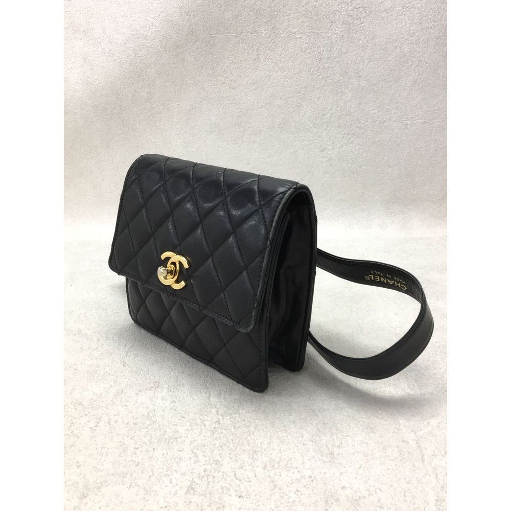 Chanel Matelasse Waist Bag Leather Black - Picture 2 of 8